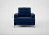 Mistral Armchair Cotton Velvet Midnight / Natural
