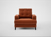 Mistral Armchair Cotton Velvet Russet / Black
