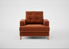 Mistral Armchair Cotton Velvet Russet / Natural