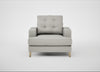 Mistral Armchair Melton Wool Limestone / Natural
