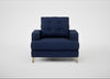 Mistral Armchair Melton Wool New Navy / Natural