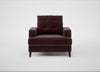 Mistral Armchair Smart Luxe Velvet Acorn / Black