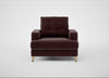 Mistral Armchair Smart Luxe Velvet Acorn / Natural
