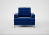 Mistral Armchair Smart Luxe Velvet Azure / Natural