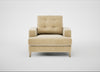 Mistral Armchair Smart Luxe Velvet Biscuit / Natural