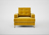 Mistral Armchair Smart Luxe Velvet Canary / Natural