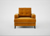 Mistral Armchair Smart Luxe Velvet Cognac / Black