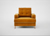 Mistral Armchair Smart Luxe Velvet Cognac / Natural