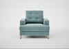 Mistral Armchair Smart Luxe Velvet Mineral Blue / Natural