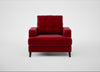 Mistral Armchair Smart Luxe Velvet Mulberry / Black