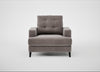 Mistral Armchair Smart Luxe Velvet Mushroom / Black
