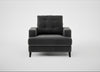 Mistral Armchair Smart Luxe Velvet Nickel / Black