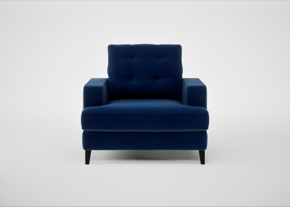 Mistral Armchair Smart Velvet Dusk / Black
