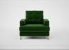 Mistral Armchair Smart Velvet Forest / Natural