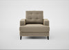Mistral Armchair Boucle Velvet Rocky / Black