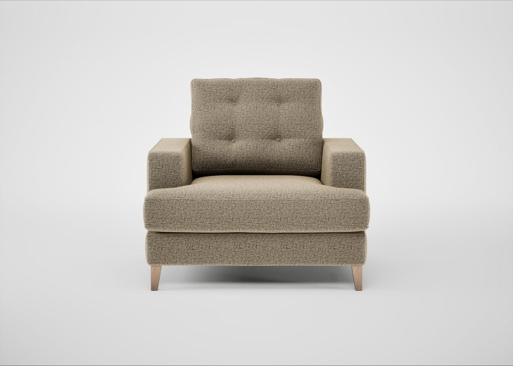 Mistral Armchair Boucle Velvet Rocky / Natural