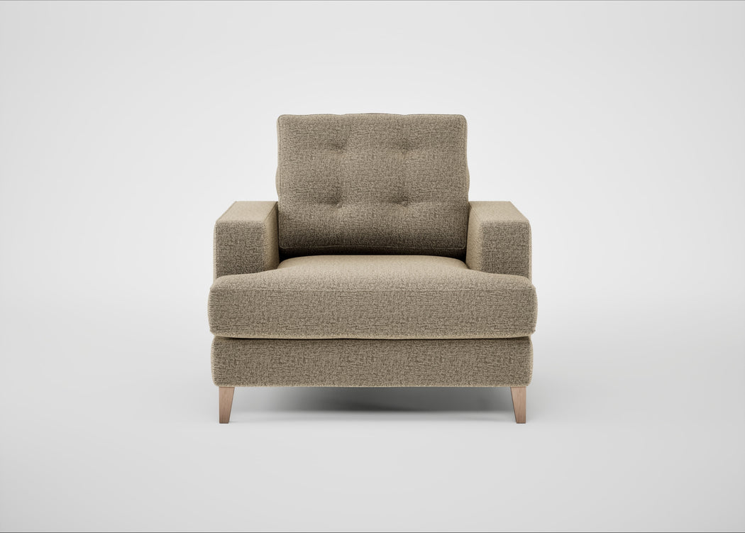 Mistral Armchair Boucle Velvet Rocky / Natural