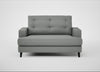 Mistral Loveseat Boucle Steel / Black