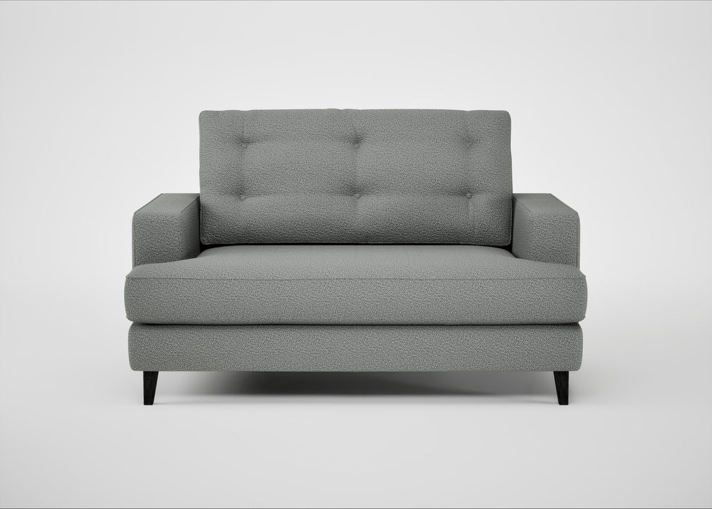 Mistral Loveseat Boucle Steel / Black