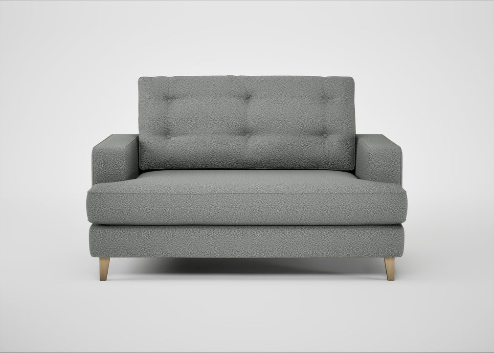 Mistral Loveseat Boucle Steel / Natural