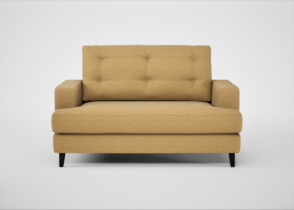 Mistral Loveseat Boucle Tweed Citrine / Black
