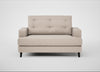 Mistral Loveseat Boucle Tweed Pearl / Black