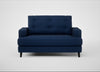 Mistral Loveseat Broad Weave Lagoon / Black