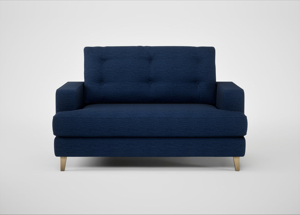 Mistral Loveseat Broad Weave Lagoon / Natural