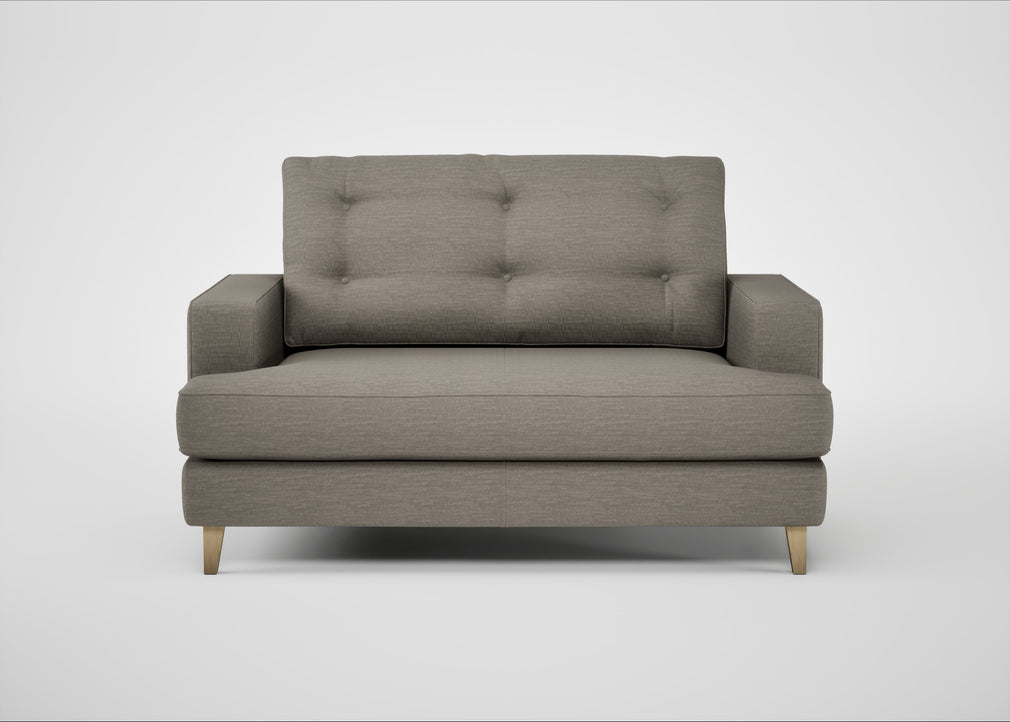 Mistral Loveseat Broad Weave Pebble / Natural