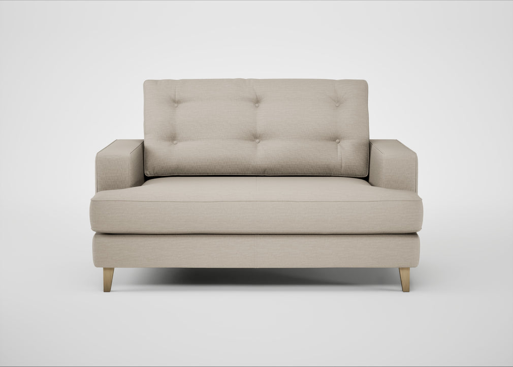 Mistral Loveseat Broad Weave Putty / Natural