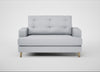 Mistral Loveseat Broad Weave Tin / Natural