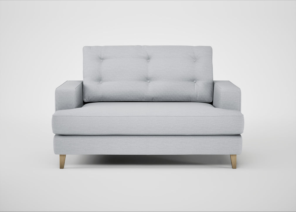 Mistral Loveseat Broad Weave Tin / Natural