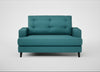 Mistral Loveseat Brushed Cotton Cadet / Black