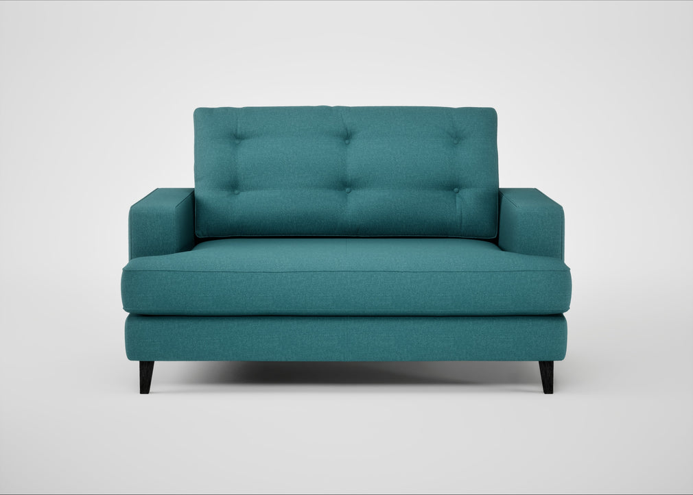 Mistral Loveseat Brushed Cotton Cadet / Black