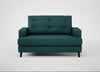 Mistral Loveseat Brushed Cotton Pine / Black