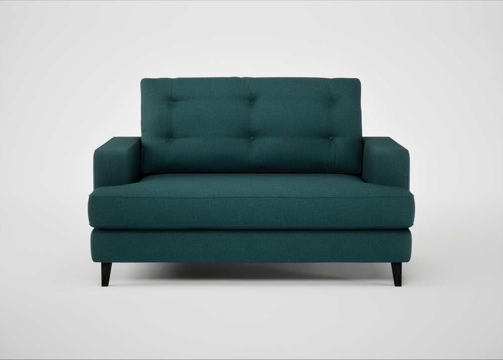 Mistral Loveseat Brushed Cotton Pine / Black
