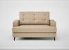 Mistral Loveseat Capelo Linen-Cotton Bamboo / Black