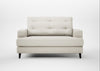 Mistral Loveseat Chunky Boucle Ecru / Black