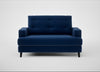Mistral Loveseat Cotton Velvet Midnight / Black