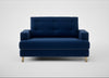 Mistral Loveseat Cotton Velvet Midnight / Natural