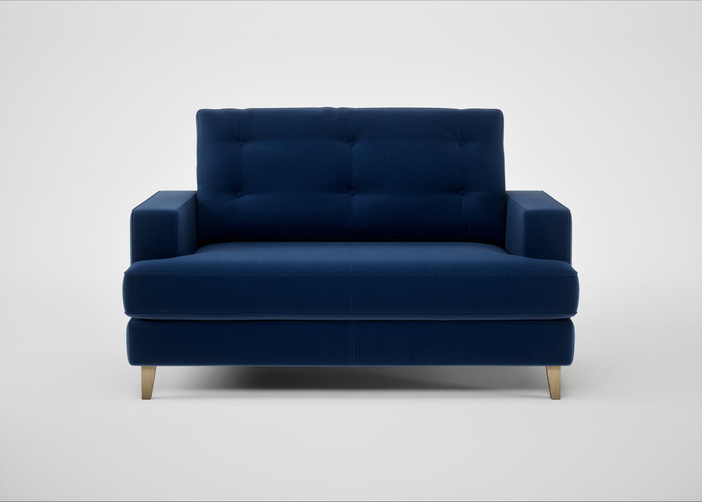 Mistral Loveseat Cotton Velvet Midnight / Natural