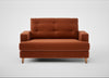 Mistral Loveseat Cotton Velvet Russet / Natural