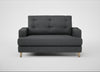 Mistral Loveseat Melton Wool Granite / Natural