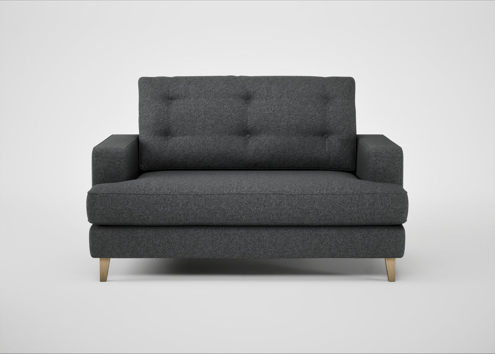 Mistral Loveseat Melton Wool Granite / Natural