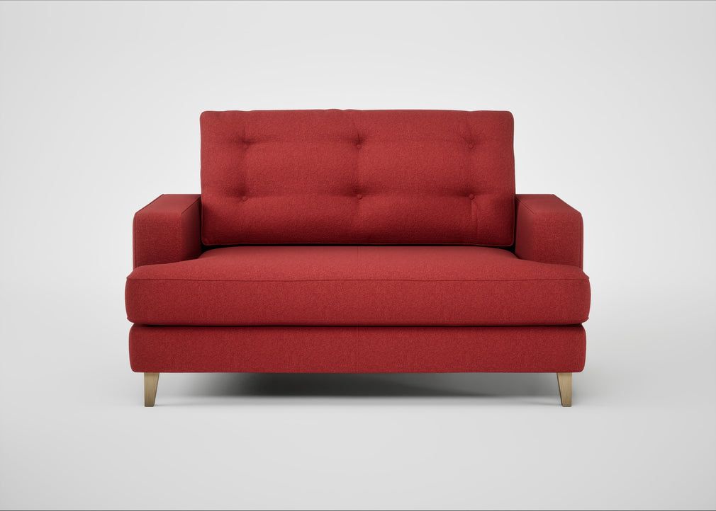Mistral Loveseat Melton Wool Red Oxide / Natural