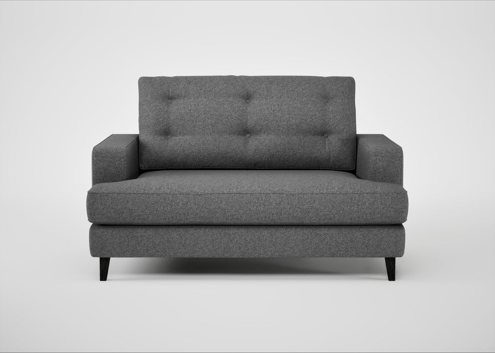 Mistral Loveseat Melton Wool Shale / Black