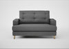 Mistral Loveseat Melton Wool Shale / Natural