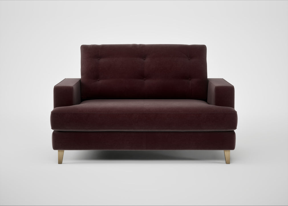 Mistral Loveseat Smart Luxe Velvet Acorn / Natural