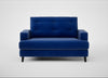 Mistral Loveseat Smart Luxe Velvet Azure / Black