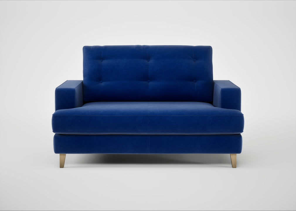 Mistral Loveseat Smart Luxe Velvet Azure / Natural